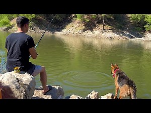 Fishing And Canoeing Trip / 3 Days Wilderness Camp with My Dog