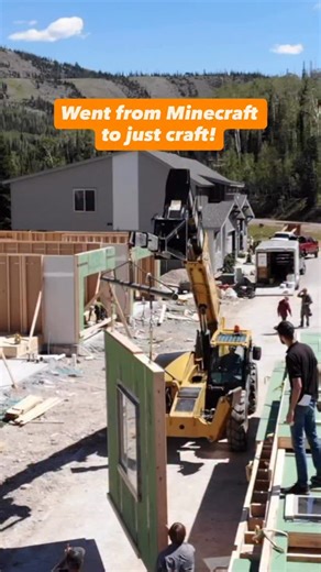 The “Real Life” Craft! Luckily at Zip Kit Homes we make the Craft part a little more fun with our Panelized Kit method. We’ve built homes in as little as a day! #zipkithomes #minecraft #modernconstruction #prefabhouse #dreamhome #dreamhouse #bluecollarlife #bluecollar #relatable #homebuild | Zip Kit Homes