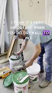1.7K views | Pro Tip: How to Mix Drywall Mud for a Perfect Finish. #drywall #DIYtips #remodel | The Home Building and Remodeling Show | Facebook