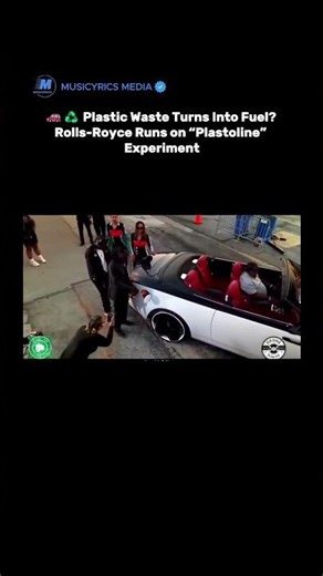 🚗♻️ Plastic Waste Turns Into Fuel? Rolls-Royce Runs on “Plastoline” Experiment