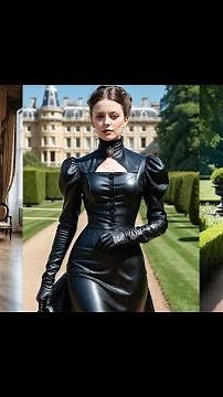 The Stylish Victorian Governess in Leather #leather #victorian #fashion
