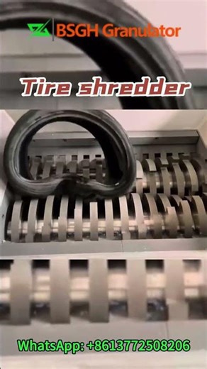 🔴 Tire Shredder | Double Shaft Shredder Tears Scrap Tire Demo 🔴