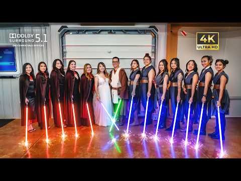 Epic Wedding Lightsaber Duel [4K] [5.1 Dolby Surround]
