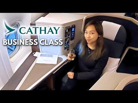 14 Hours in Cathay Pacific Business Class ✈️ YVR to HKG | Business Class Lounge Hopping in HKG