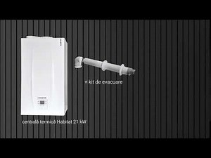 Pachet Romstal Habitat + kit de evacuare + termostat Salus