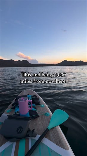 The farther from the city the better 👏 #paddleboard #sunset #summer #lake | Courtnie Tolliver
