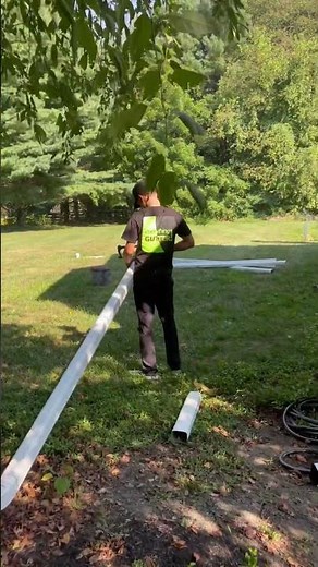 Cutting a downspout for installation #downspout