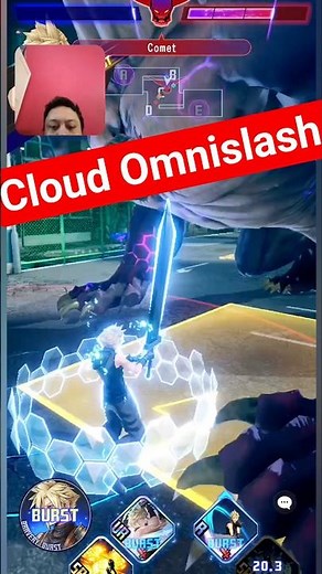 Cloud's Omnislash vs Behemoth in Final Fantasy Dissidia Duellum