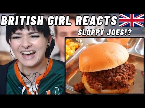 BRITISH Girl Reacts to School Cafeteria Sloppy Joe's!!