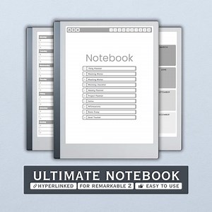 Ultimate Custom Notebook for Remarkable 2 | Hyperlinked Digital Notes - Etsy