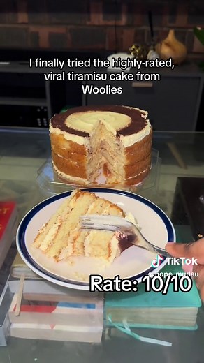 Trying the Viral Tiramisu Cake from Woolies | Review & Taste Test