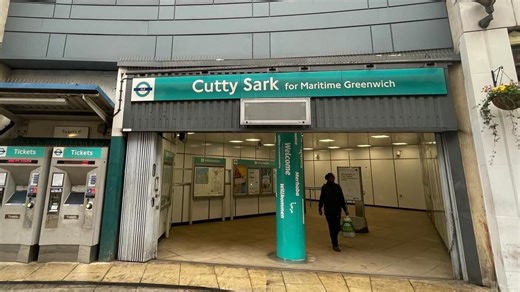 Cutty Sark station reopens after improvement works