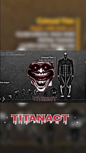🔥 Every AOT Titan Height Compared! 🤯 | Size Comparison #titan #aot