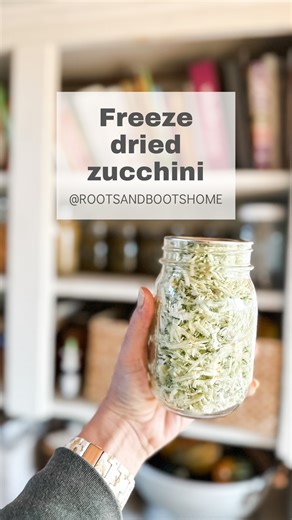 Do THIS to turn overgrown zucchinis into the BEST winter stash… 😬 That time when I forgot to harvest…oops! (Who am I kidding, it happens every year.) My favorite way to use up XXL zucchinis is to shred them and add to soups. It’s virtually undetectable and adds extra veggie power! You can freeze shredded zucchini or better yet, freeze dry it for shelf-stable storage! I also like to freeze dry diced zucchini for adding to recipes like my Beef & Veggie soup. Made a batch this week and it was SO e