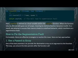 Understanding Segmentation Faults in C: How to Fix the Word Count Program