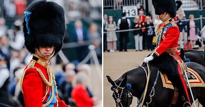 Did Prince William DRUG his horse? Charger seen walking with head down at Trooping the Colour rehearsals