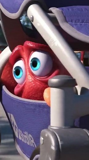 Hank and Dory Steal a Stroller to Reach the Open Ocean Exhibit - Finding Dory Scene 42
