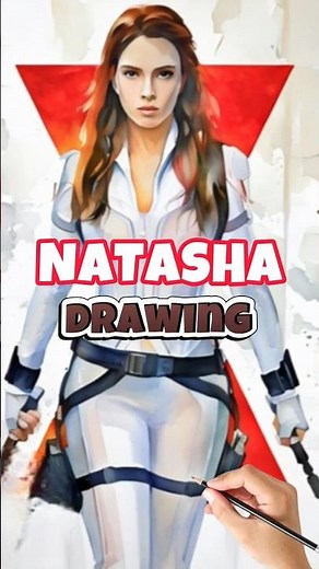 Natasha Romanoff (Black Widow) Drawing | Step by Step Pencil Sketch Tutorial | Marvel Fan Art