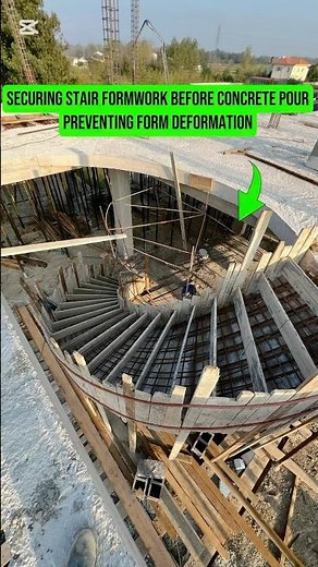Securing Stair Formwork | Stair Reinforcement Before Concrete Pour | Preventing Form Deformation