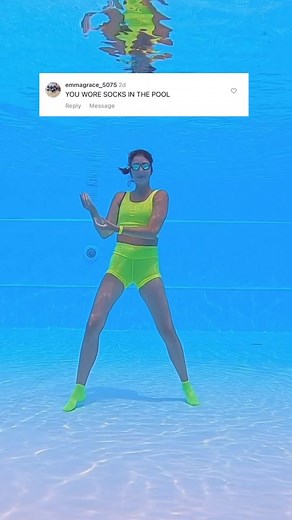 yes, I wore socks 🧦 in the pool because I think they match my outfit. I took them off but, can someone explain to me what is wrong with wet socks? 🤔 dance credit: @isabell.afro song: THIS YEAR (Blessings) Speed Up by @victorthompson_ #underwaterdance #underwaterdancing #underwaterdancer #thisyear #blessings #victorthompson #tiktokdance #silviasolymosyova | Silvia Solymosyová