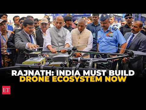 ‘Drones will define future warfare’: Rajnath Singh pushes for self-reliance in drone manufacturing