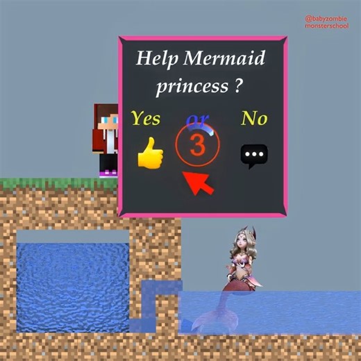 9.3K views · 156 reactions | A good JJ Help Mermaid Princess  - mazien #minecraft #minecraftmemes #minecraftvideos #minecrafte #minecraftbuild #minecraftclips #gaming #reels #twitch #tiktok | Baby Monster School | Facebook