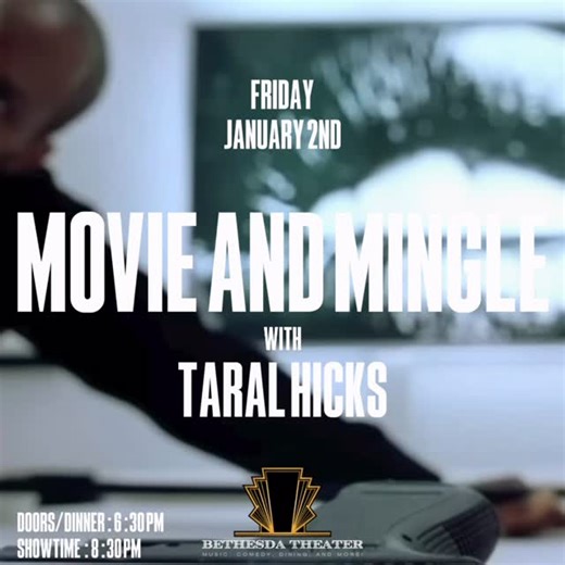 🎬✨ Movie & Mingle — TONIGHT ✨🎬 at Bethesda Theater Step into a classic night of culture, cinema, and conversation as we welcome the incomparable @sheistaralhicksdawson for a special screening of the iconic film Belly. More than a movie—this is an experience. Following the screening, Taral Hicks will take the stage for an intimate discussion reflecting on her illustrious career, impact on film and music, and her lasting influence on the culture. 🎧 Elegantly hosted by @djlancereynolds 🕡 Doors 