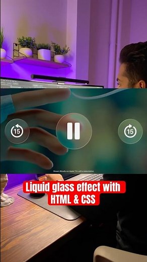 Creating a Liquid Glass Effect Using HTML and CSS #css #cssfilters #html #frontenddevelopment