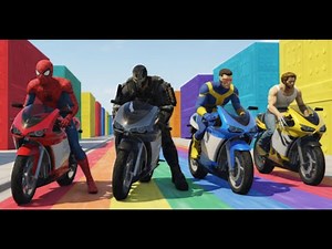 Spider-Man vs Crossbones, X-Men's Cyclops and Wolverine: Can Spider-Man Win on a Custom GTAV Track?