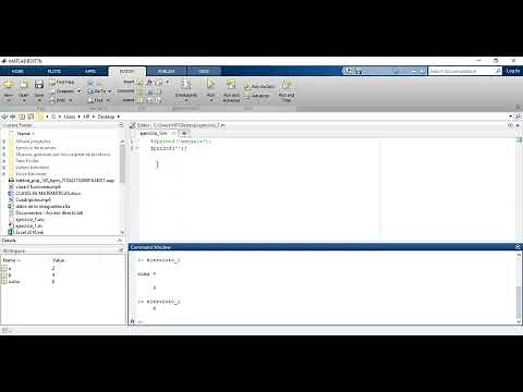 Como usar fprintf(), disp(), input() en Matlab.