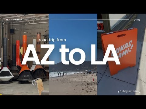 Buhay Amerika Vlog | Filipino American Family | California Road Trip, Beach, Bakery & Cafe