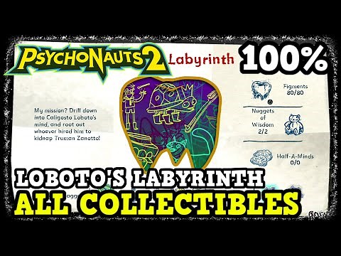 Psychonauts 2 Loboto's Labyrinth All Collectible Locations (Figments, Nuggets of Wisdom, & More)