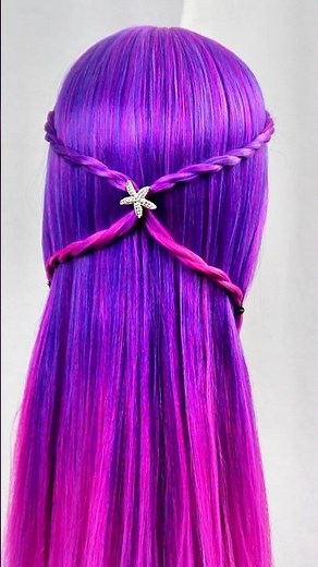 Simple Hairstyle for Girls – Easy Everyday Hair Tutorial #hairstyle #hair