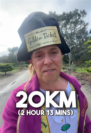Wonka Half Marathon🚀 Today was relentless… running 21km in the boiling hot Wonka outfit slowly broke down Stef’s body! After hearing the news that a 4 year old in our audience named Zante recently passed away from cancer, Stef had to dedicate this half marathon kids out there battling cancer in the most iconic kids movie kit… Willy Wonka and The Chocolate Factory💛 Stef still has torn cartilage in both of his hips so he had to take this one super slow but the pain was worth it for cancer! This 