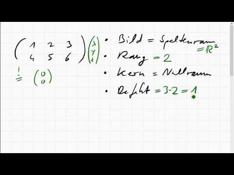 04C.2 Image, rank, kernel, defect of a matrix; linear system of equations