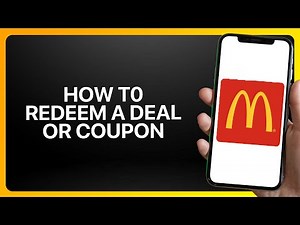 How To Redeem a Deal or Coupon in McDonald's App 2025! Tutorial