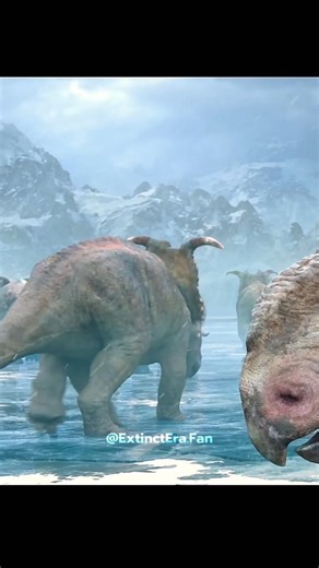 you know 📿 | The Late Cretaceous was a time of immense environmental pressure, and for a migrating herd of Pachyrhinosaurus, every decision could mean... | Instagram