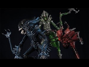NECA KENNER ALIENS GORILLA , MANTIS , AND QUEEN FACEHUGGER - THE REVIEW THAT NEVER WAS