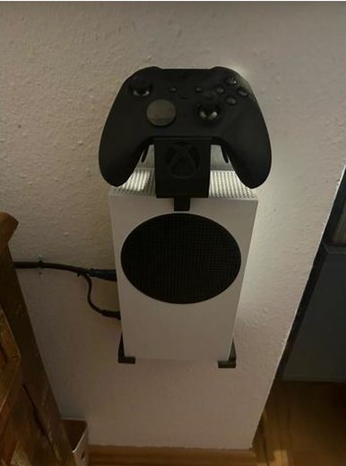 Xbox Series S Wall Mount With Elite Controller Stand #3DPrinting #3Dthursday