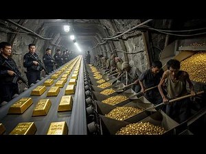 Inside the 24K Gold Refinery: From Raw Mining Ore to Pure Gold Bars (Full Process)
