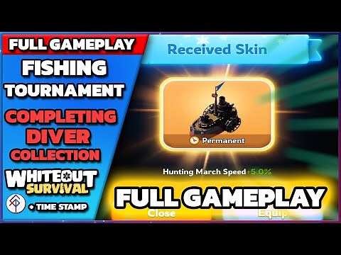 ❄️Whiteout Survival - 🎣 Complete the Diver Collection in Fishing Tournament! [Gameplay + Time Stamp]