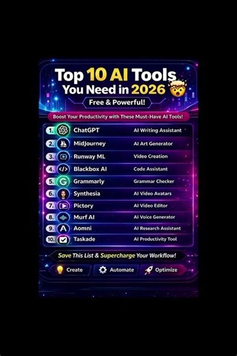 Top 10 FREE AI Tools You Need in 2026 🤯 | Best AI Tools for Students & Creators