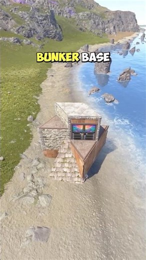 Building a Mini Solo Bunker Base in RUST - #rust #rustshorts #shorts #rustclips #rustgame