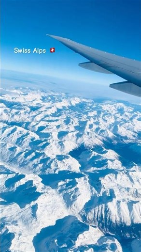 SWISS ALPS From Above | Snow-Covered Beauty 🇨🇭 #shorts #switzerland #travel