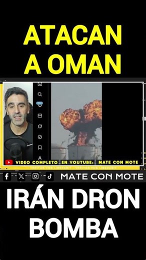 Irán atacó a Omán con drones