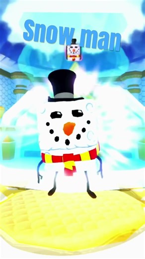 Snow man SpongeBob in sbtd