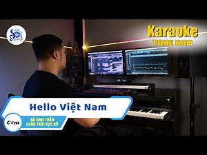 Hello Việt Nam Karaoke Tone Nam | Hà Anh Tuấn Chân Trời Rực Rỡ | Sol Studio