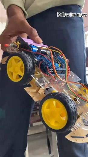 mr.power__Robotics | “My latest project: an obstacle avoidance robot! 🚗💨 Using ultrasonic sensors and Arduino, it automatically detects and avoids obstacles in... | Instagram
