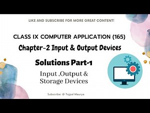 Class 9 || Computer Application (165) || Chapter 2 Solutions || Part 1