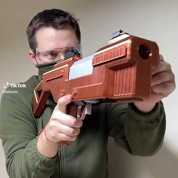 Shell ejecting foam dart blaster - fully mechanical. Compatible with Nerf darts. #nerf #nerfguns #nerfmod #3dprintednerf #3dprinting #3dprintednerfblaster
